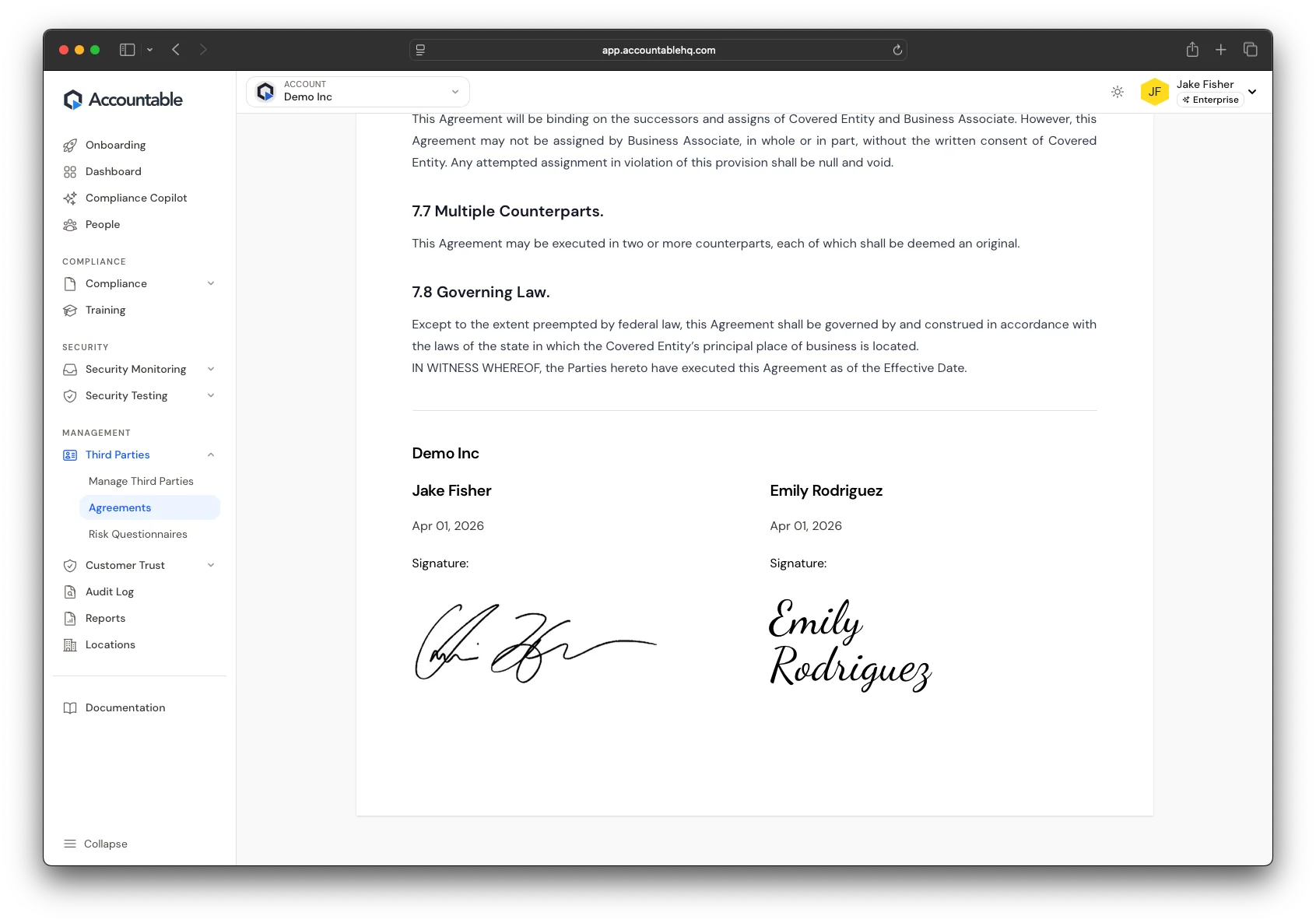 HIPAA-Compliant E-Signature Service