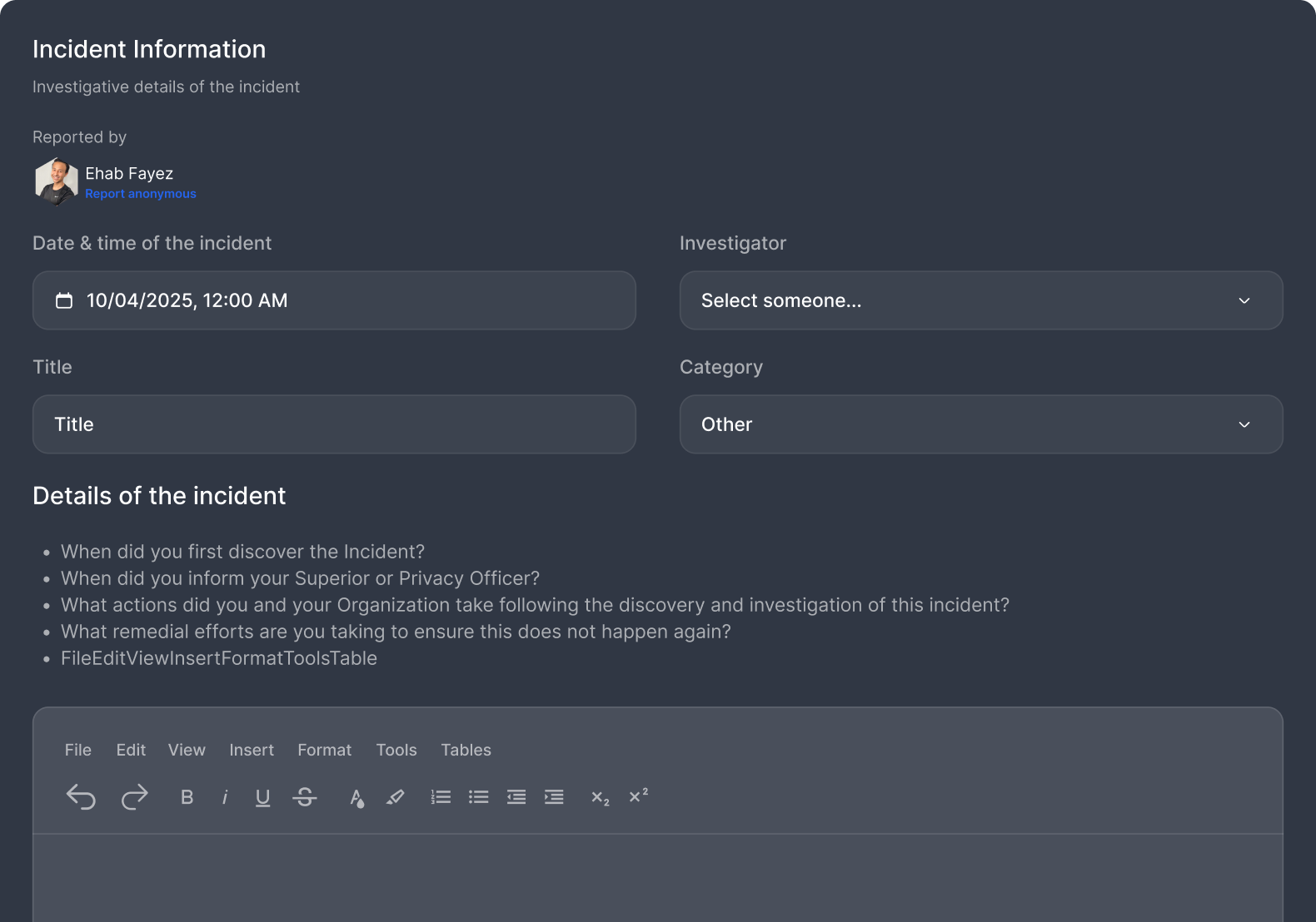 Preview of Streamline Incident Reporting & Response