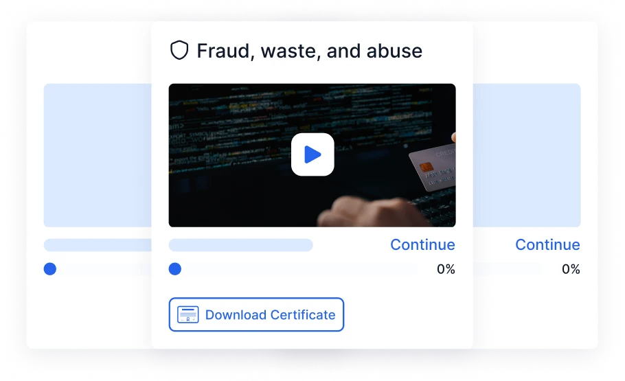Fraud, Waste, and Abuse Compliance Training Illustration