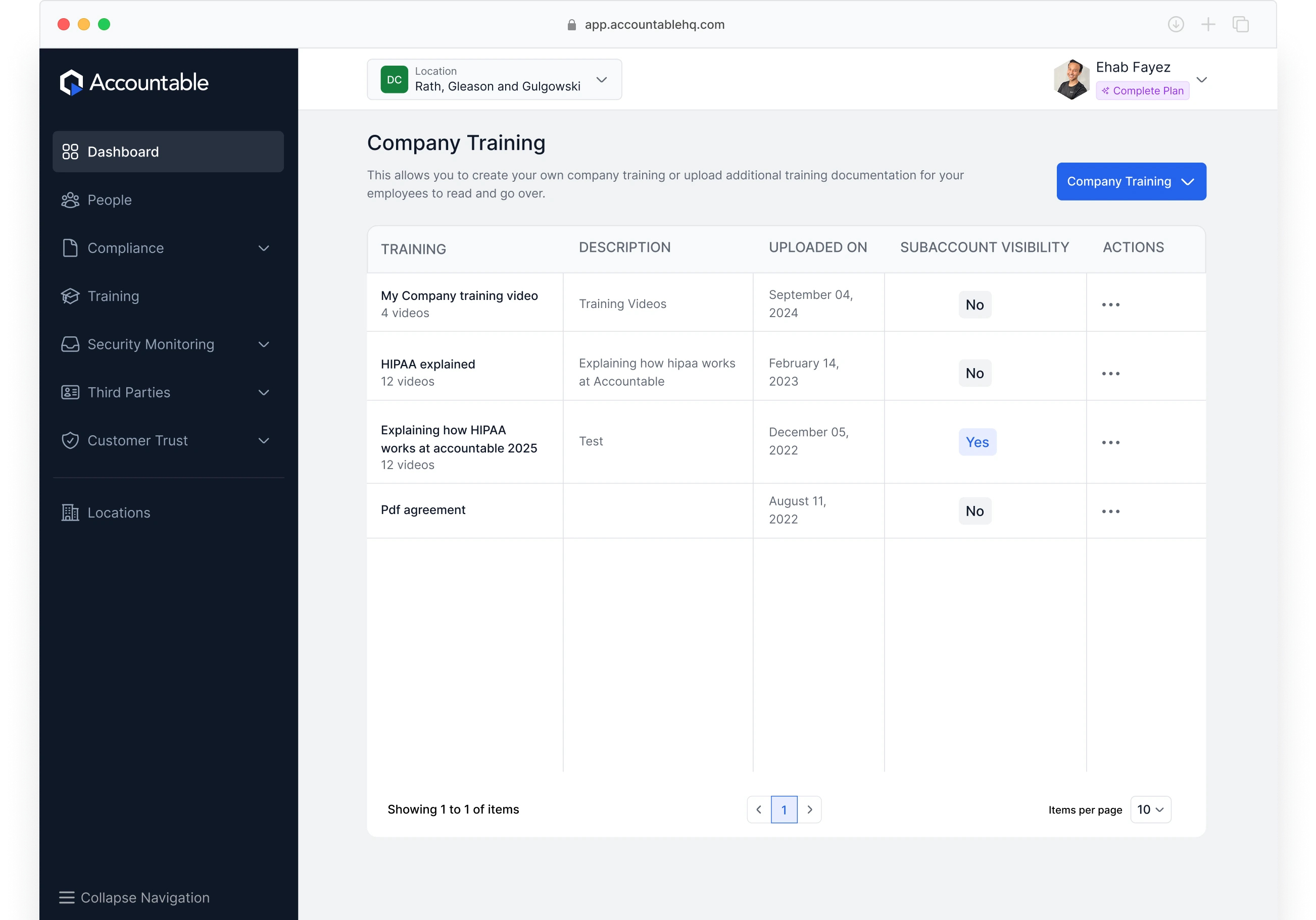 Custom Company Training