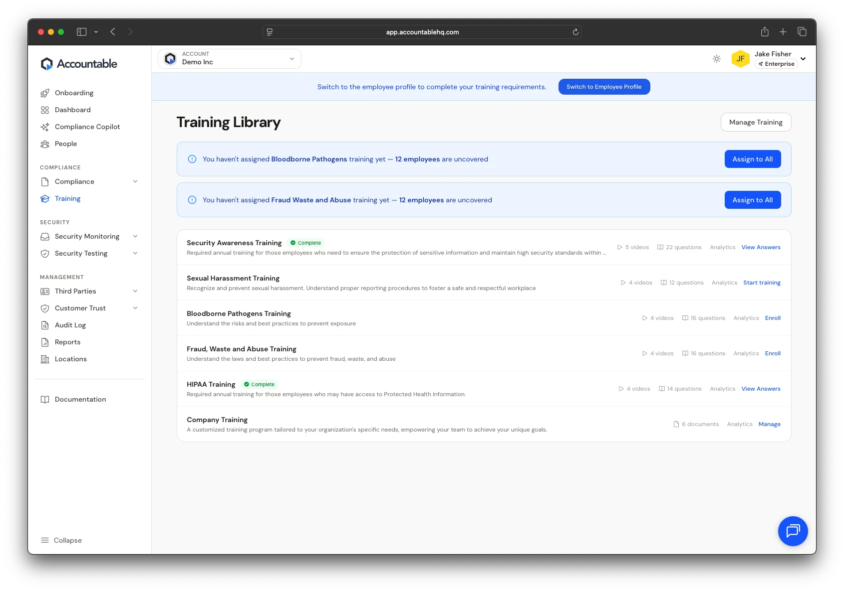 Custom Company Training
